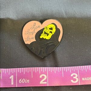 Skeletor Heart Enamel Pin 💀💖 | Masters of the Universe Inspired